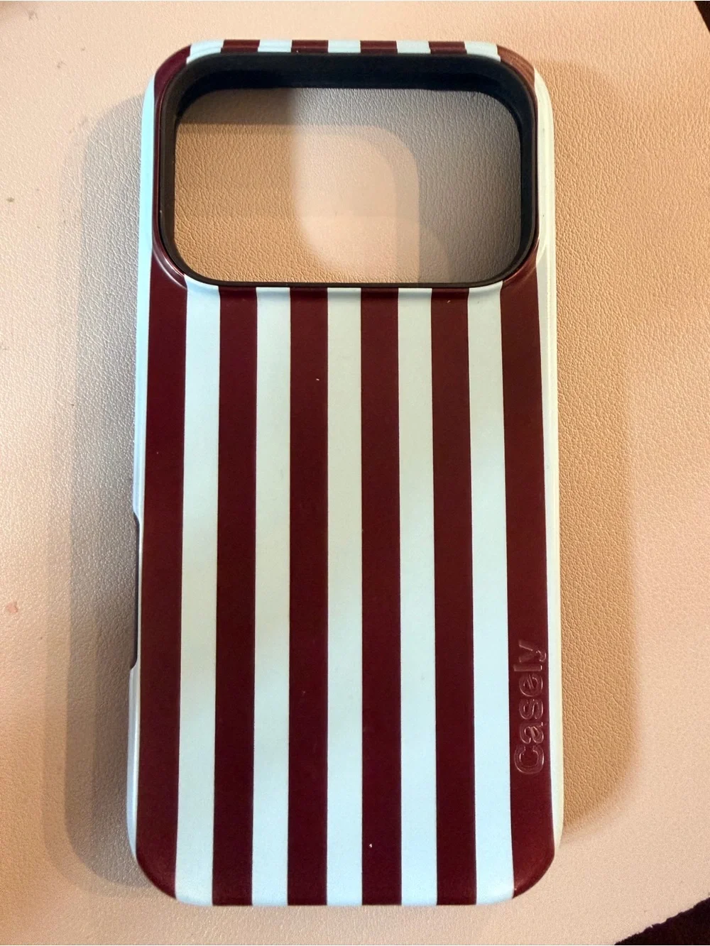 Casely Stripe Phone Case in Brown and Blue